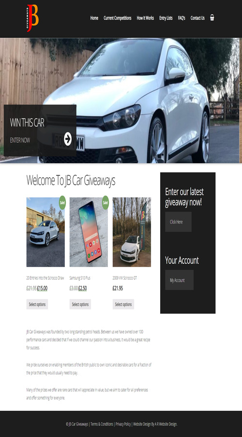 Jb Car Giveaways screenshot 1